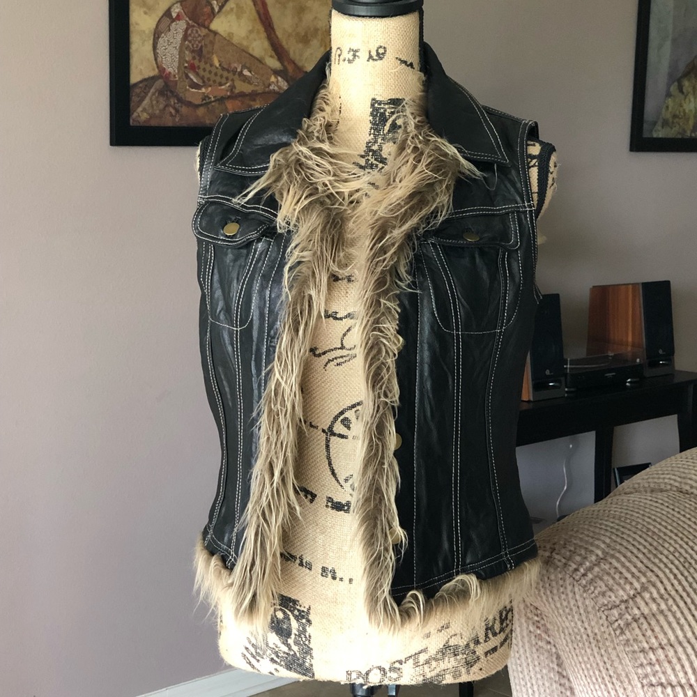 🖤🔥WILSONS LEATHER FUR VEST🔥🖤